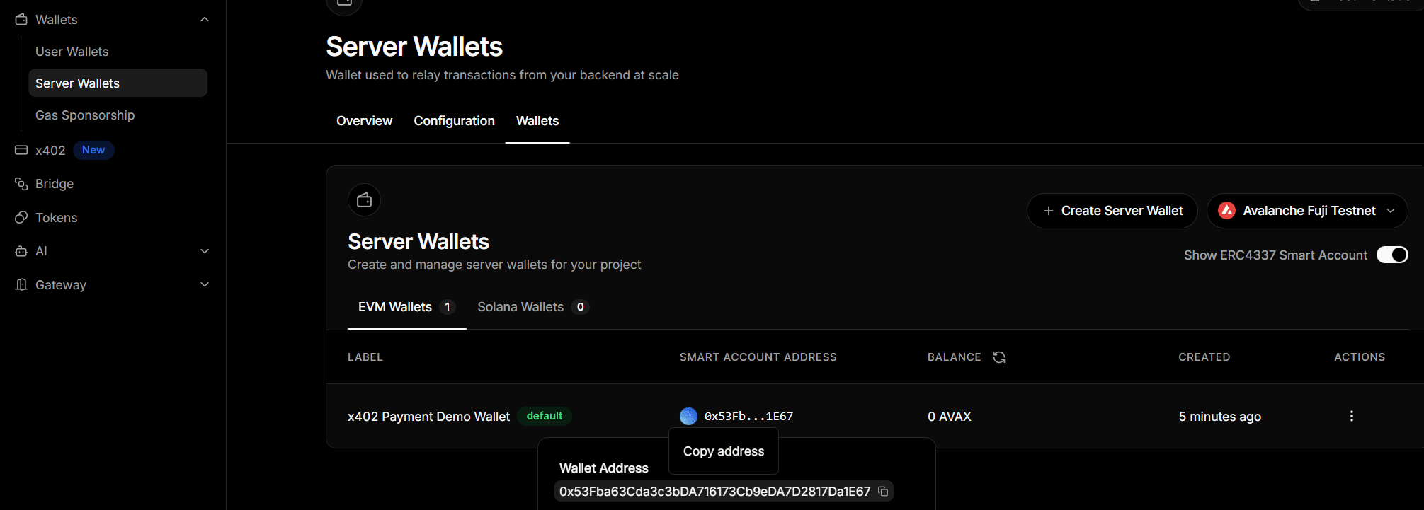 ERC4337 SmartAccount ThirdWeb