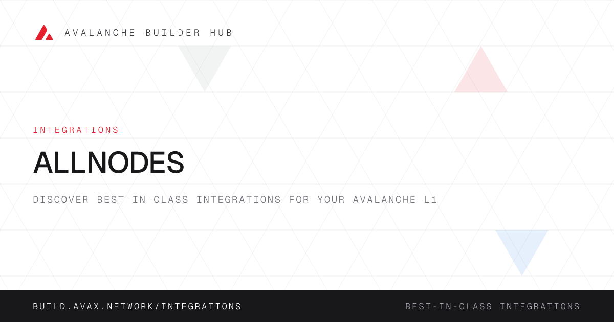 Allnodes | Avalanche Builder Hub